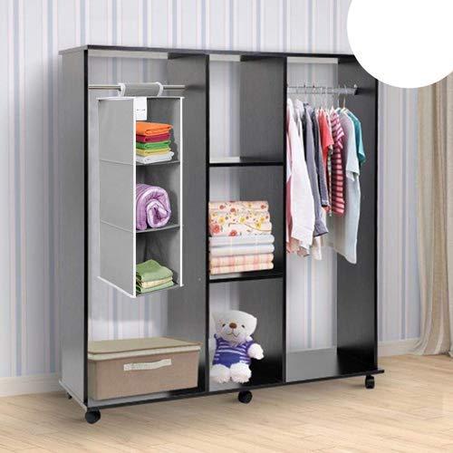 Compact Wardrobe Storage Organizer with 3 Compartments