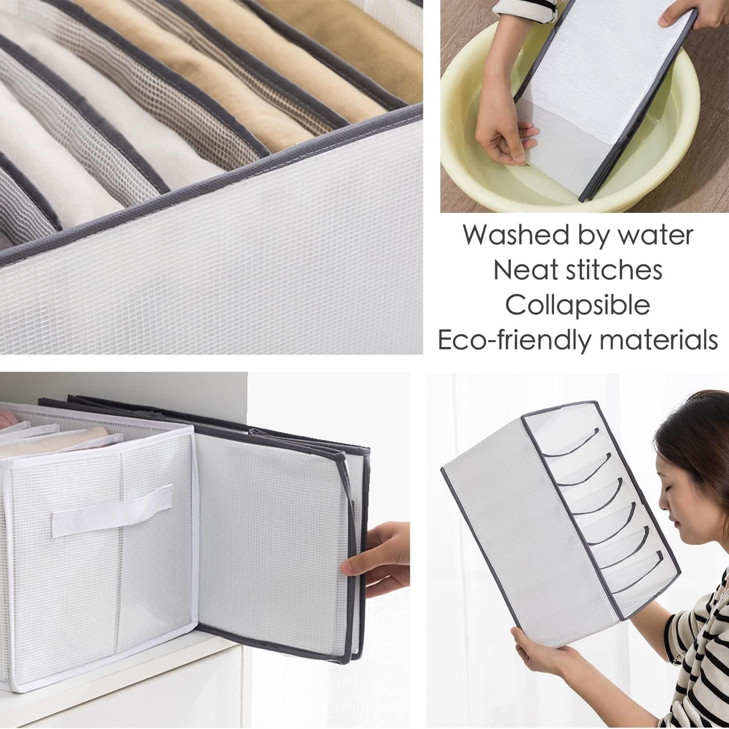 Drawer & Closet Organizer for Clothes – Pack of 2