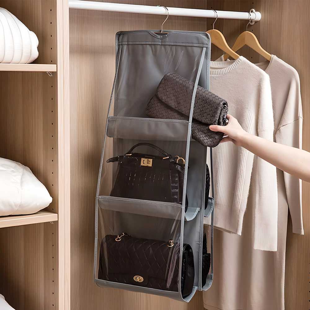 Hanging Handbag Organizer for Wardrobe & Closet