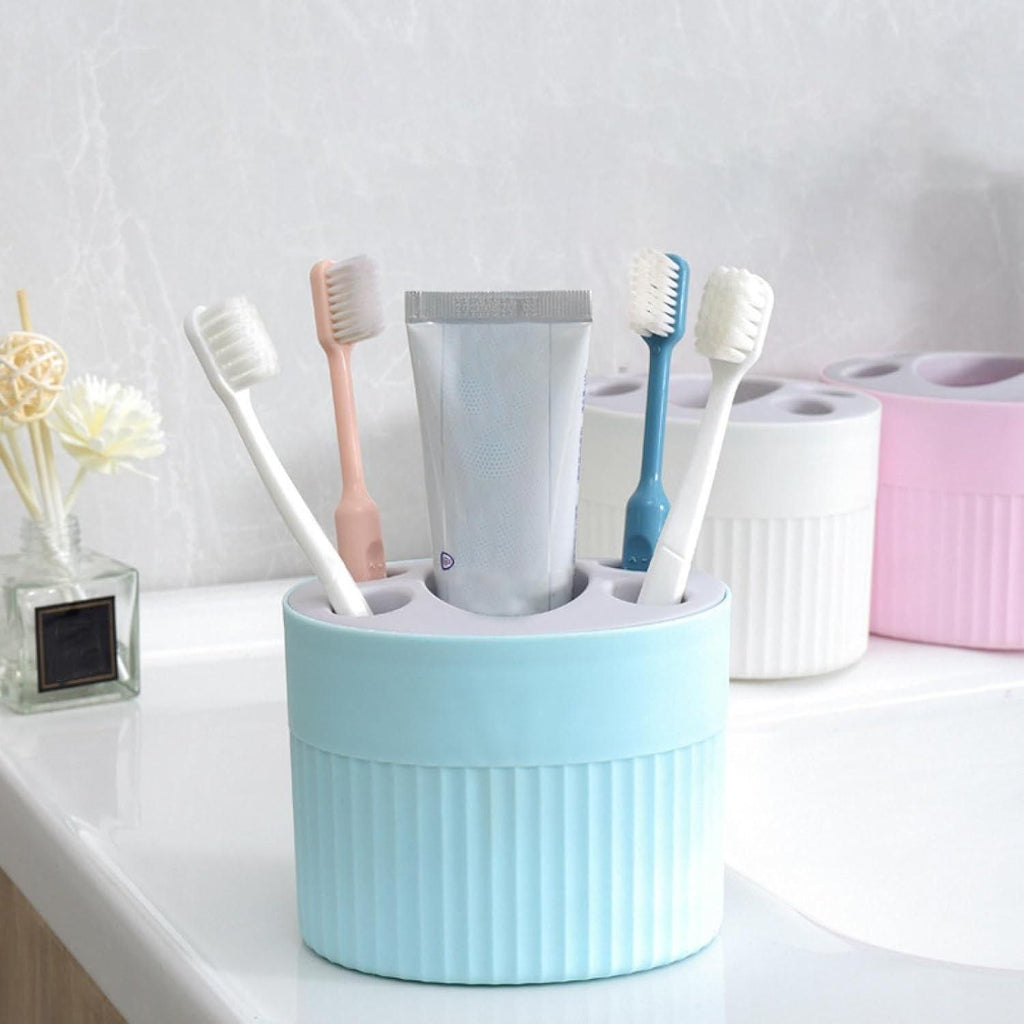 Bathroom Counter Organizer – Multi-Purpose Toothbrush & Makeup Holder