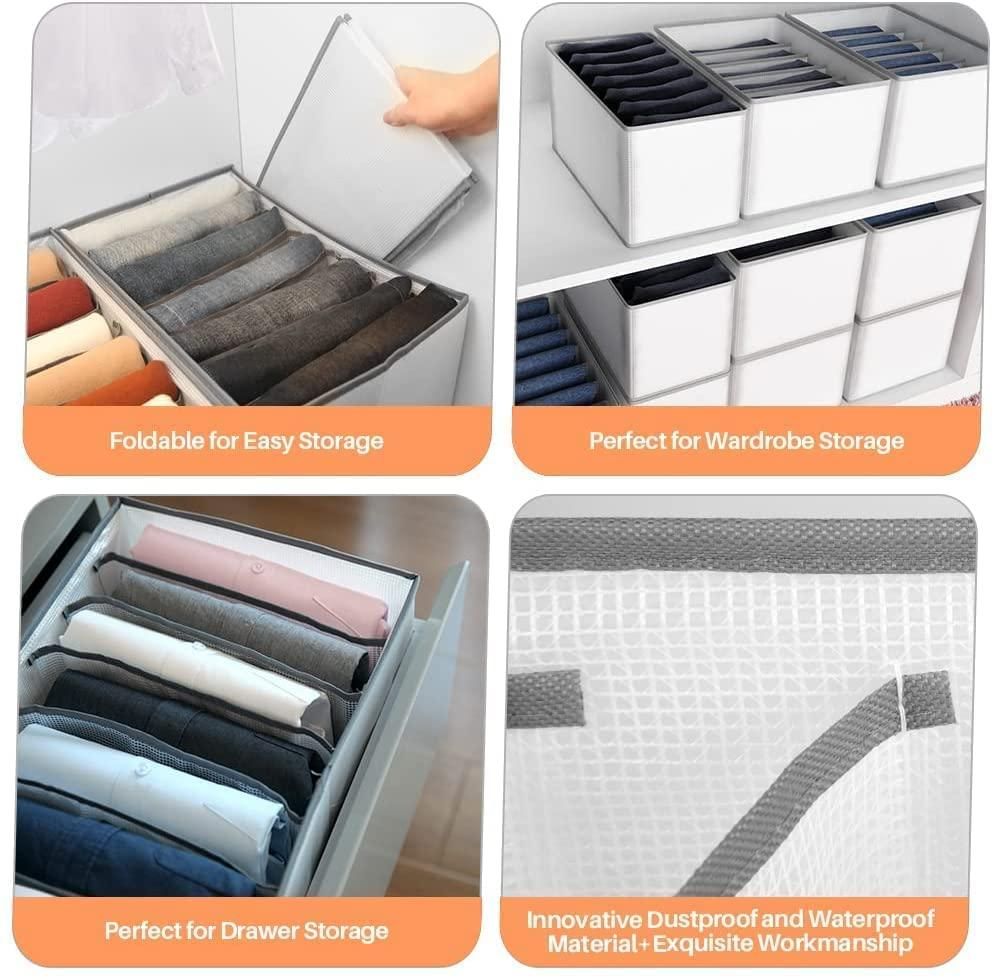 Drawer & Closet Organizer for Clothes – Pack of 2