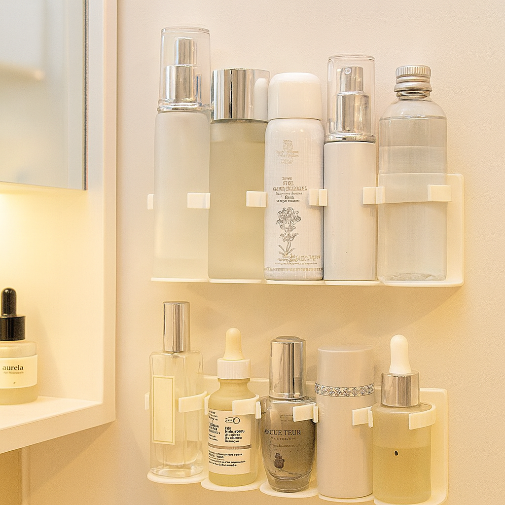 Drill-Free Wall Mounted Storage Holder – Cuttable, 5 Slot