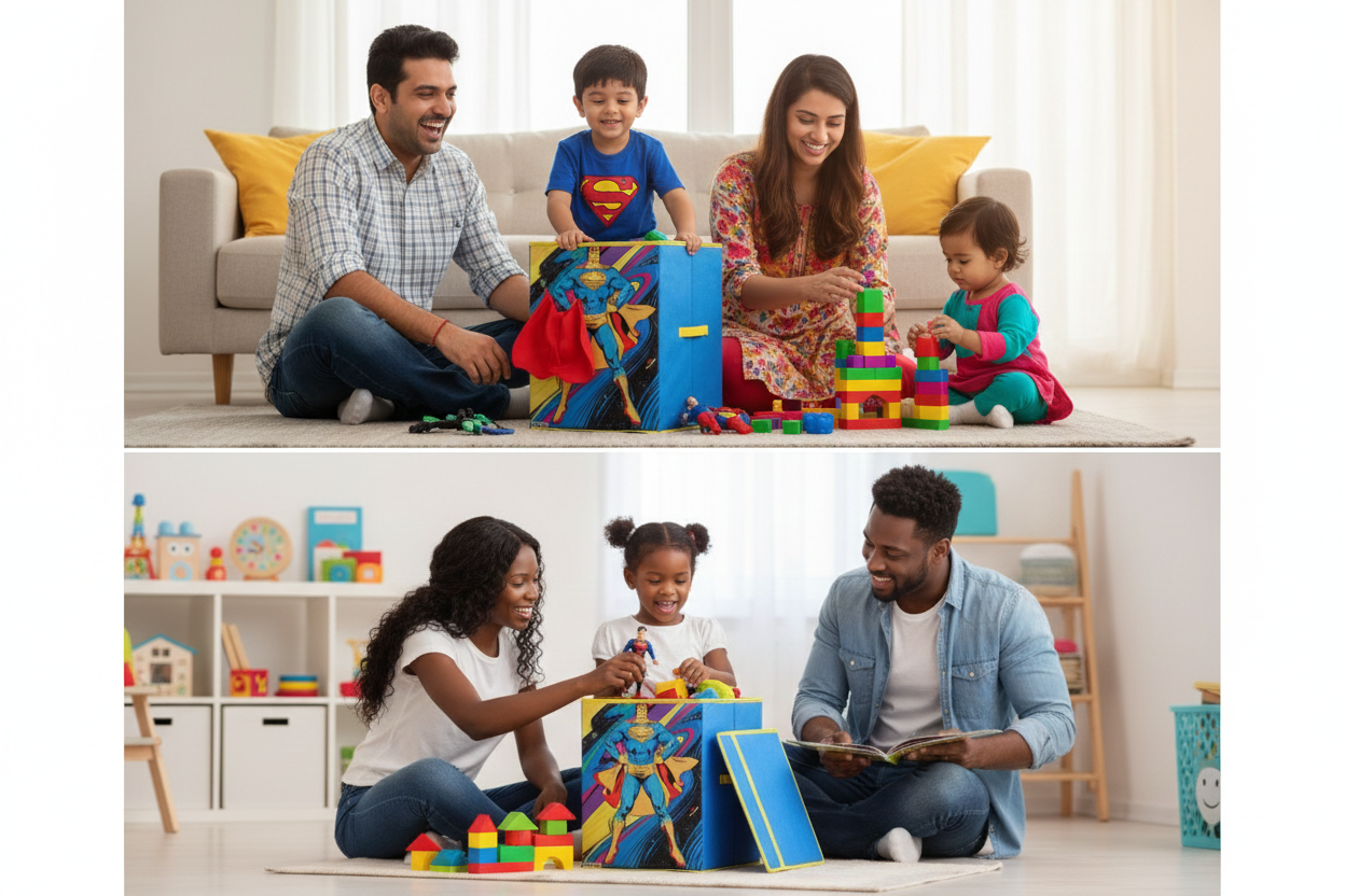 Lightweight Storage Box for Home & Office – Non-Woven Organizer